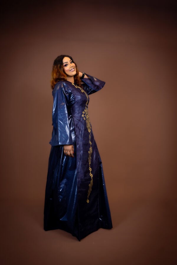 Prime dress en Getzner (Bleu) – Image 2