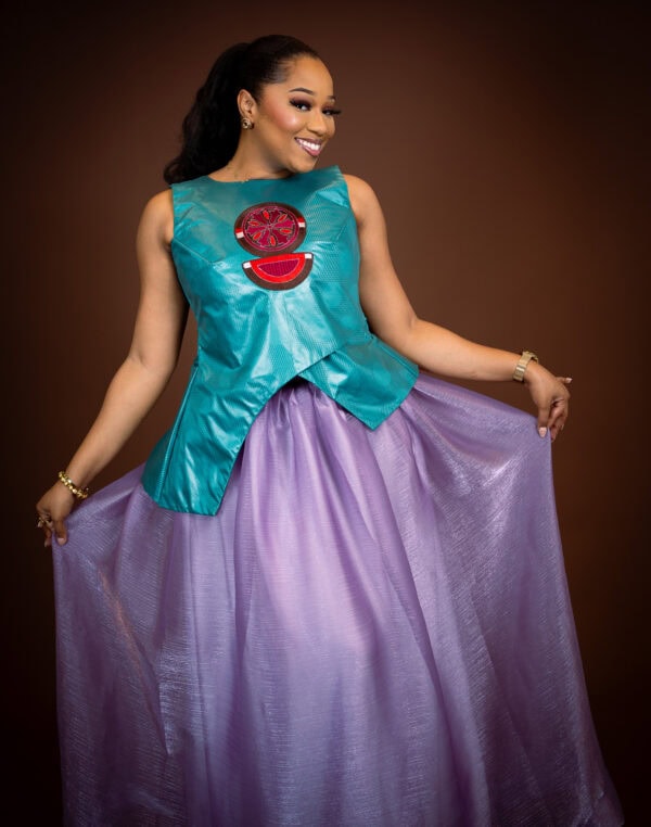 Ensemble taille basse Shogun(vert et violet) – Image 2