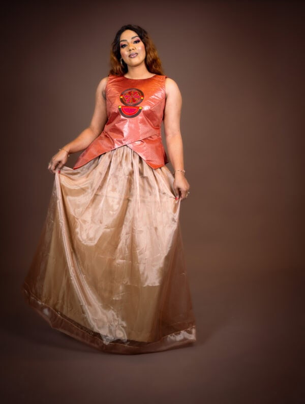 Ensemble taille basse Shogun(corail or)