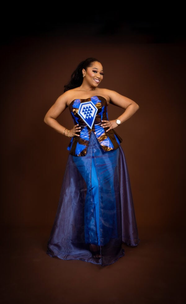 Ensemble Bustier Diamonds (Bleu) - Image 4