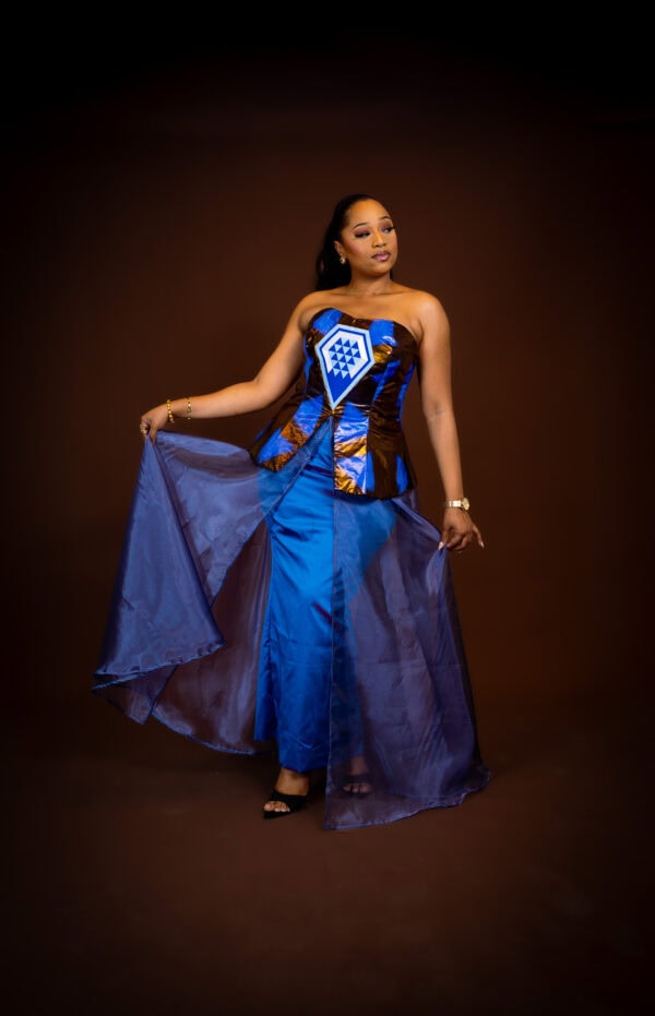 Ensemble Bustier Diamonds (Bleu) - Image 2