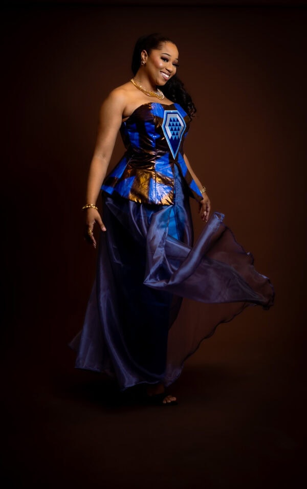 Ensemble Bustier Diamonds (Bleu) - Image 3