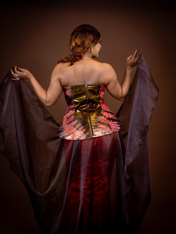 Ensemble Bustier Diamonds (Maron) – Image 2