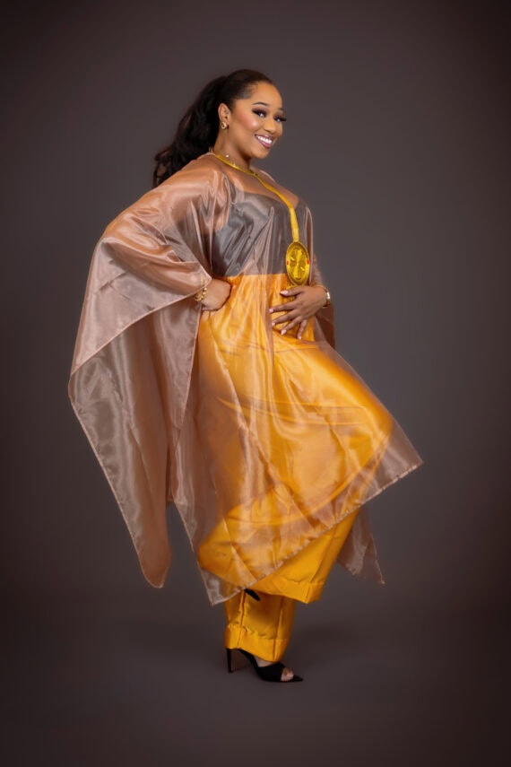 Cape Shogun Or avec pantalon(jaune)