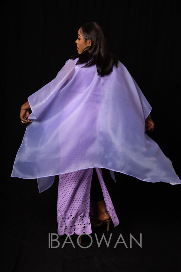 Cape Japan Moon et robe en dentelle (Violet) – Image 2