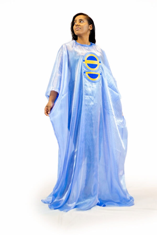 Boubou Sahara (bleu clair) – Image 3