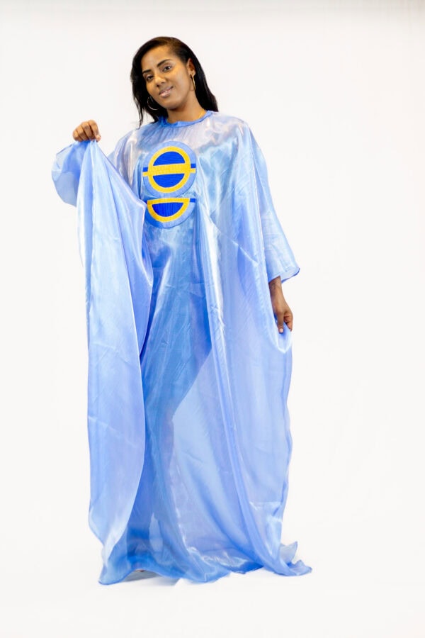 Boubou Sahara (bleu clair) – Image 4