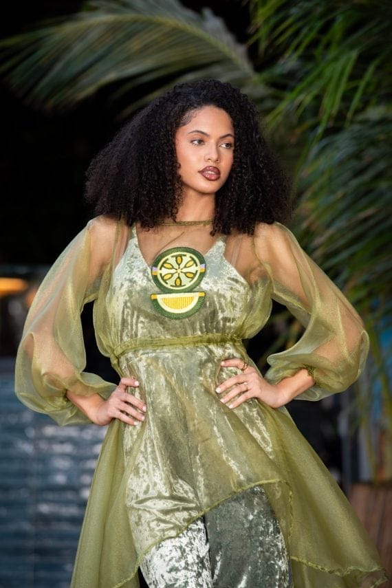 Top mamee couleur vert sauge